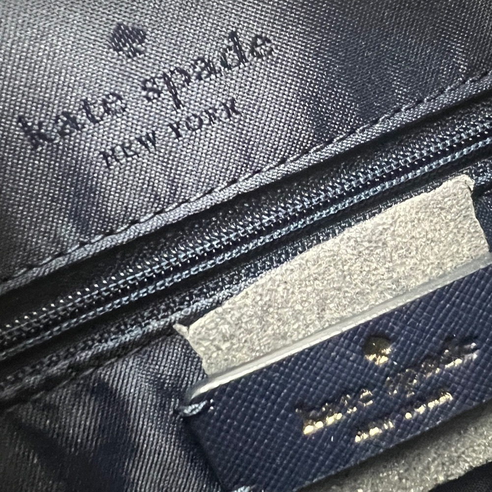 Kate Spade NWT Daily Tote Floral Statement Bag Navy Blue Bright Springtime Gift - Picture 7 of 14